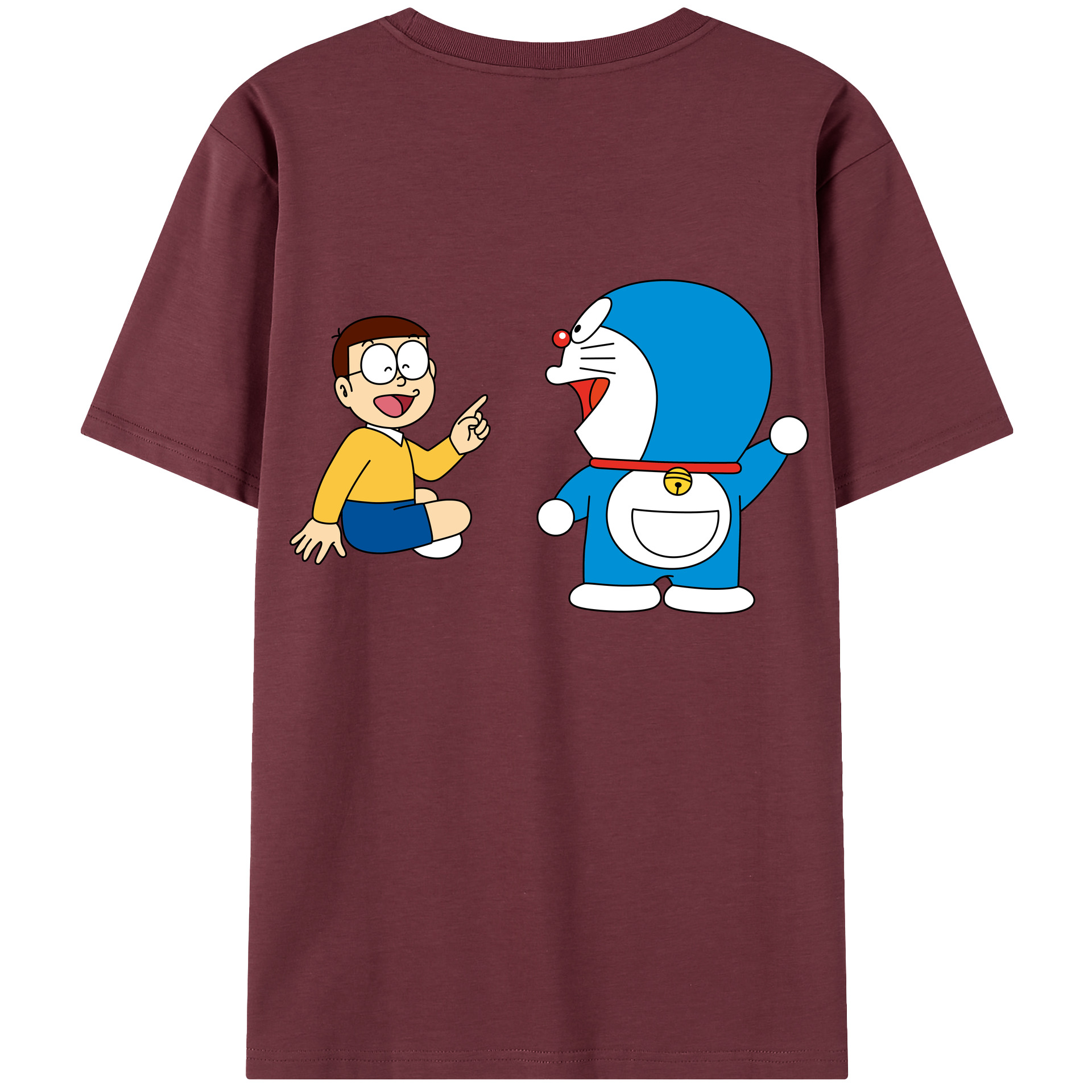 （画像用） ドラえもん Doraemon 綿100％半袖Tシャツ（背面プリント）